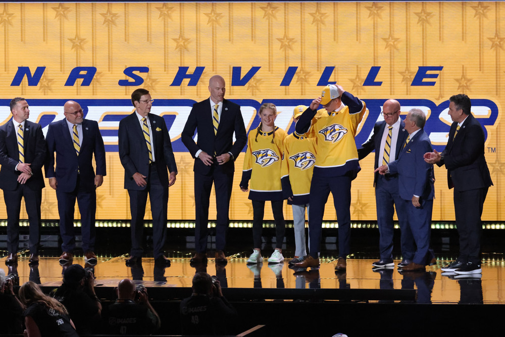 Nashville selects Matthew Wood 15th overall at the 2023 NHL Draft