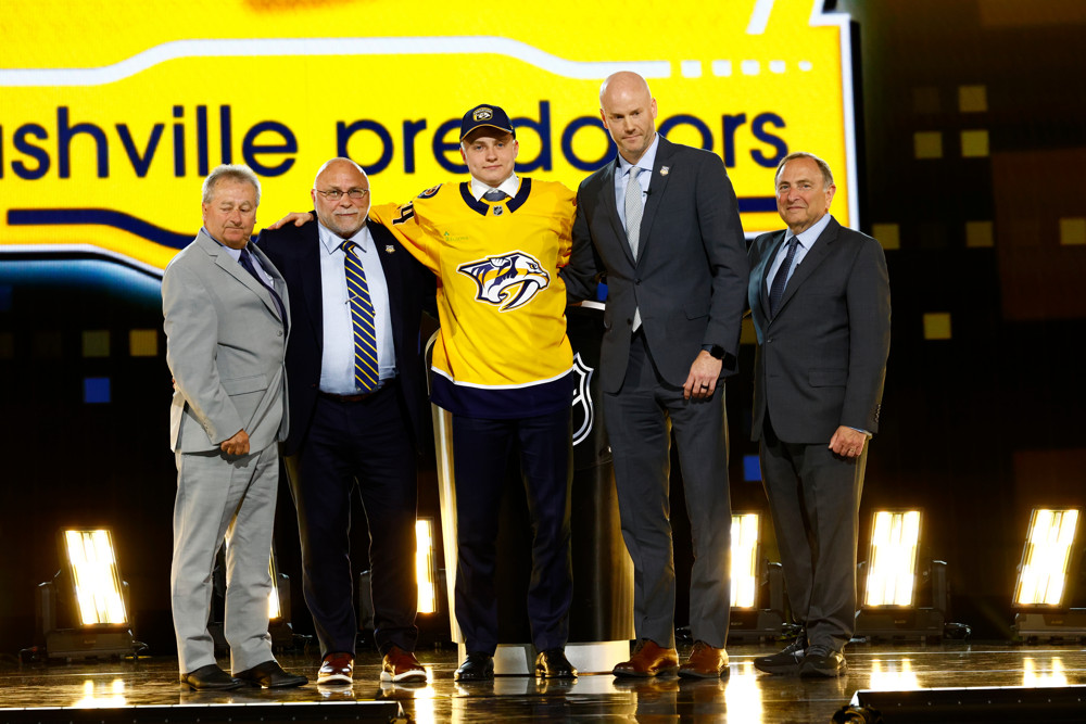 Egor Surin is picked by the Nashville Predators at the 2024 NHL Draft.